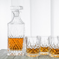 700ml Classic Engraved Whiskey Decanter by Lead Free Cyrstal Glass Bottle
